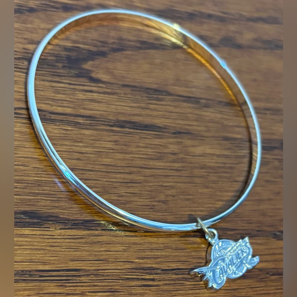 Silver NBA Bangle Bracelet - Cleveland Cavaliers